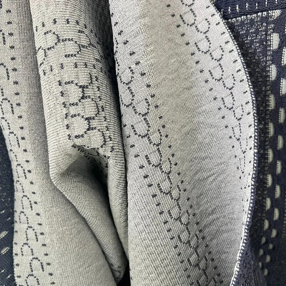 Womens Elegant A Line Midi Long Sleeve Flared Navy Blue Chic Dress Medium - Picture 15 of 15